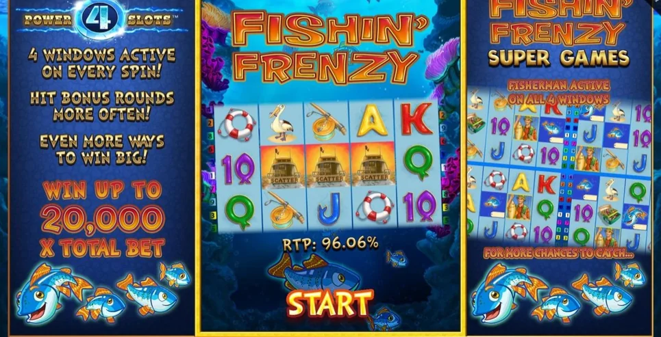 Spin Fishin Frenzy reels